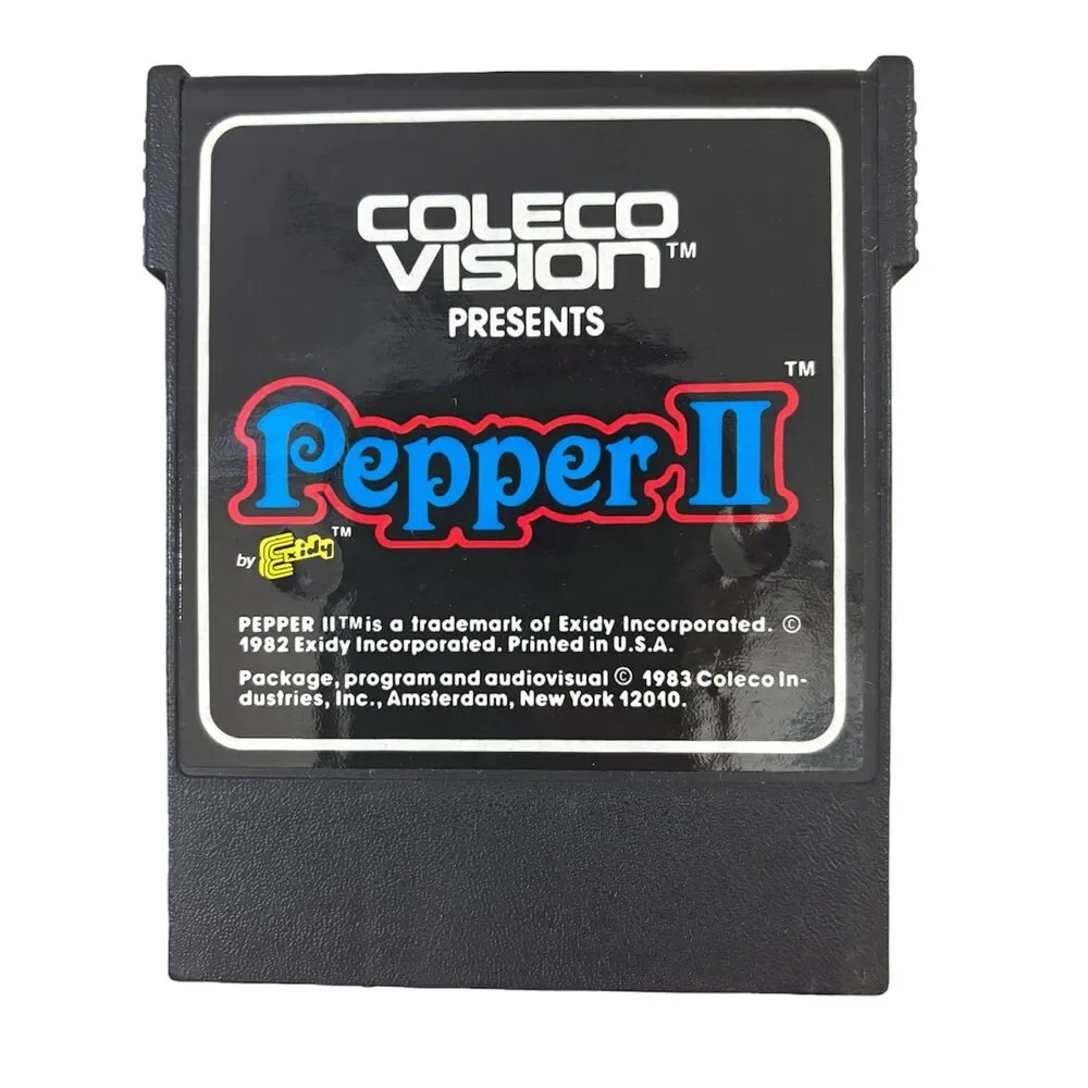 Pepper II - ColecoVision - Only Cartridge - Tested & Works